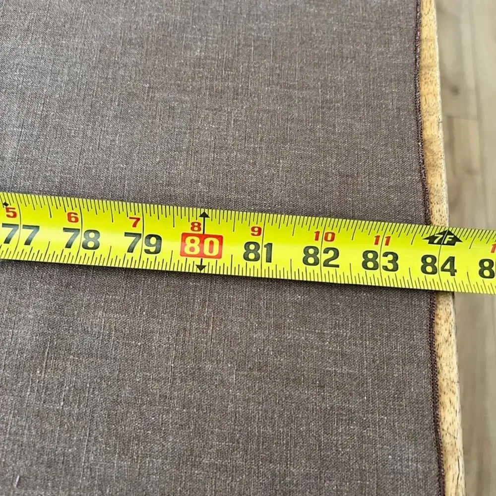 Unbranded Linen Tablecloth Brown 57 x 84